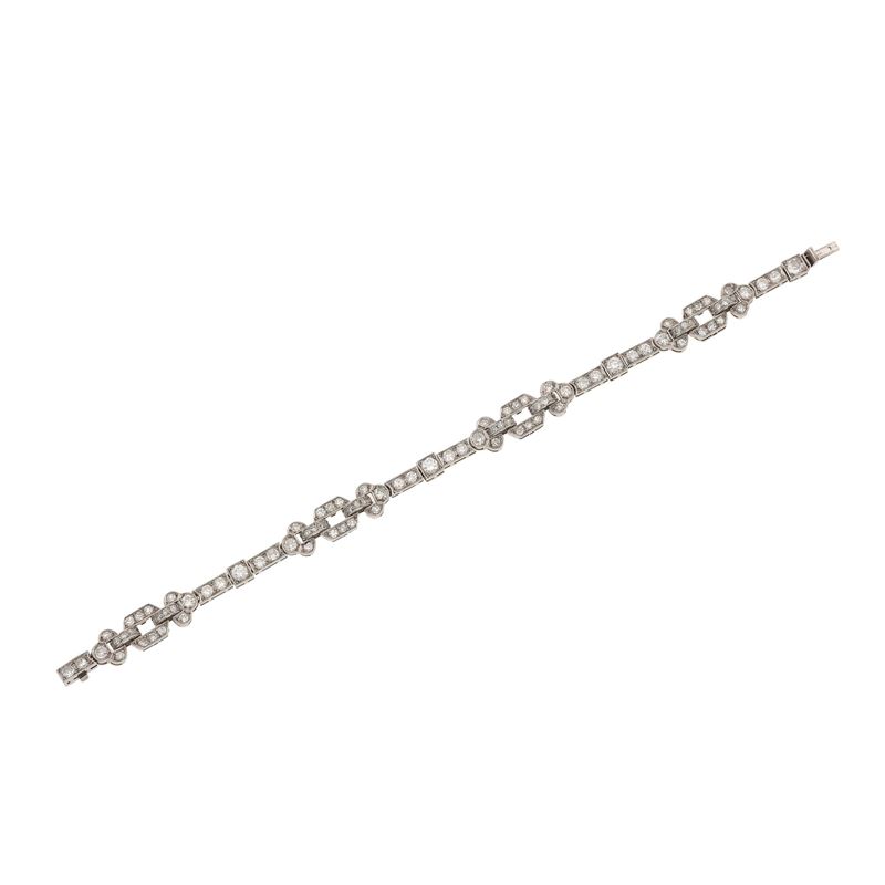 Bracciale con diamanti  - Asta Fine Jewellery - Cambi Casa d'Aste