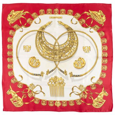 Hermès, Foulard “les Cavaliers D’or”