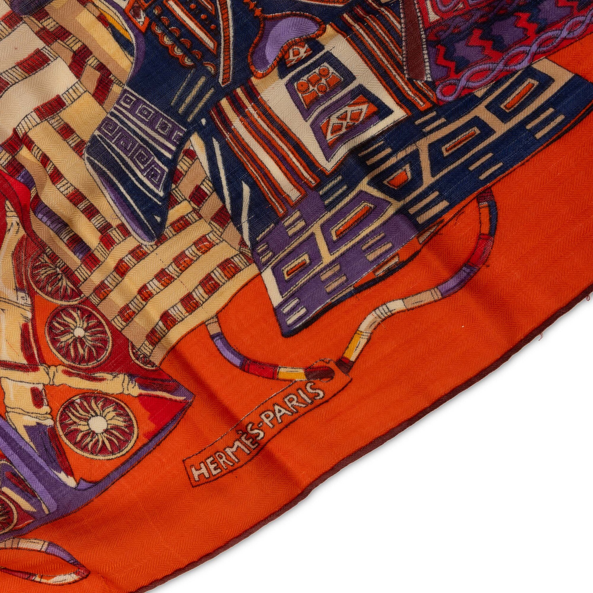 Hermès, Sciarpa “voyage En Étoffes”