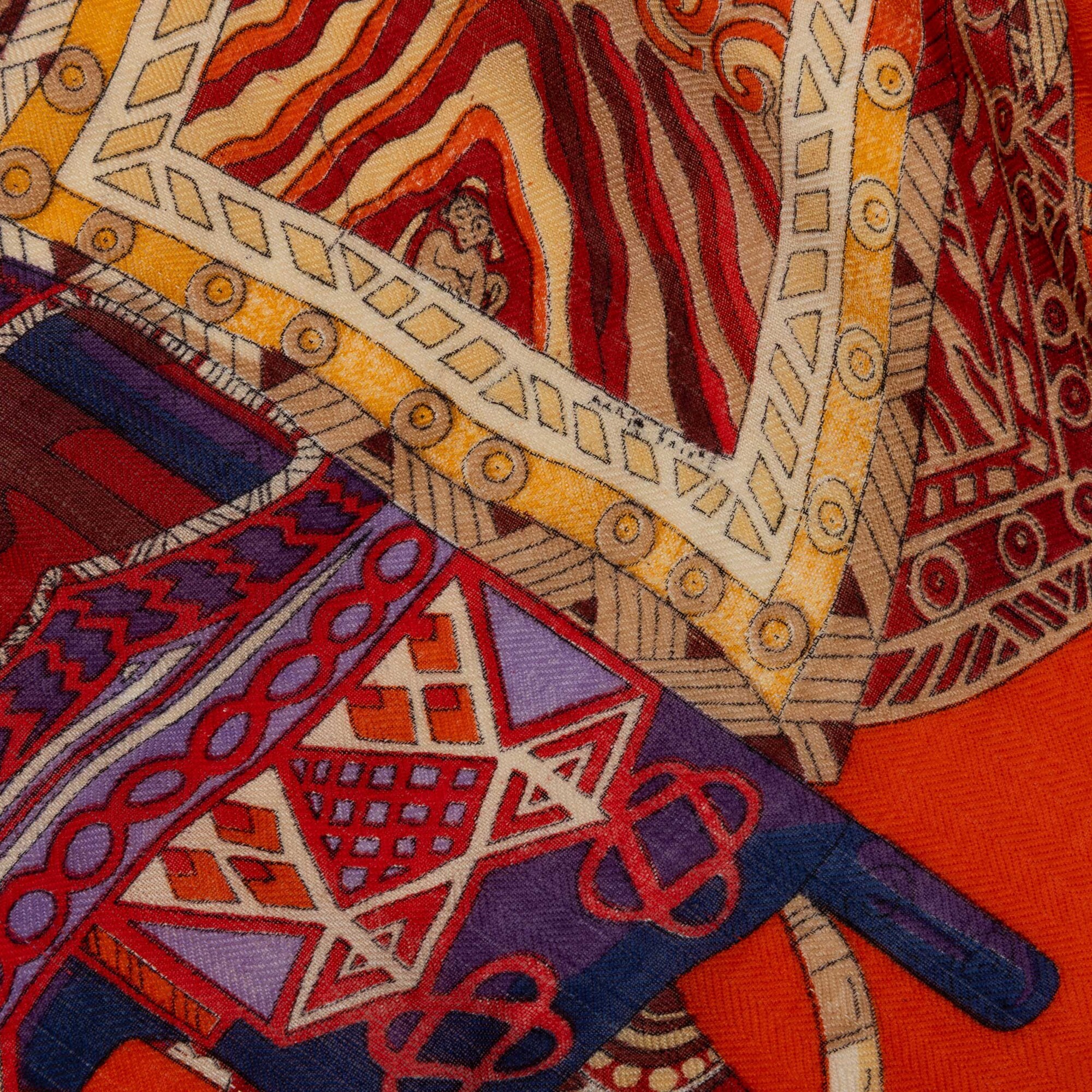 Hermès, Sciarpa “voyage En Étoffes”