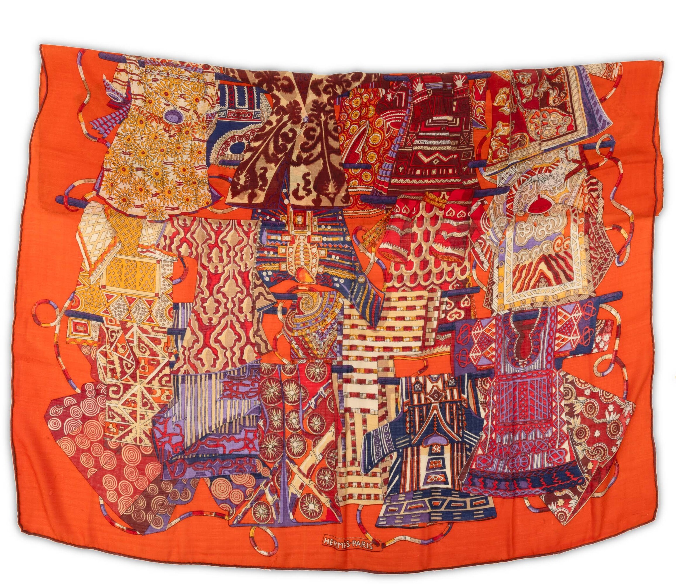 Hermès, Sciarpa “voyage En Étoffes”
