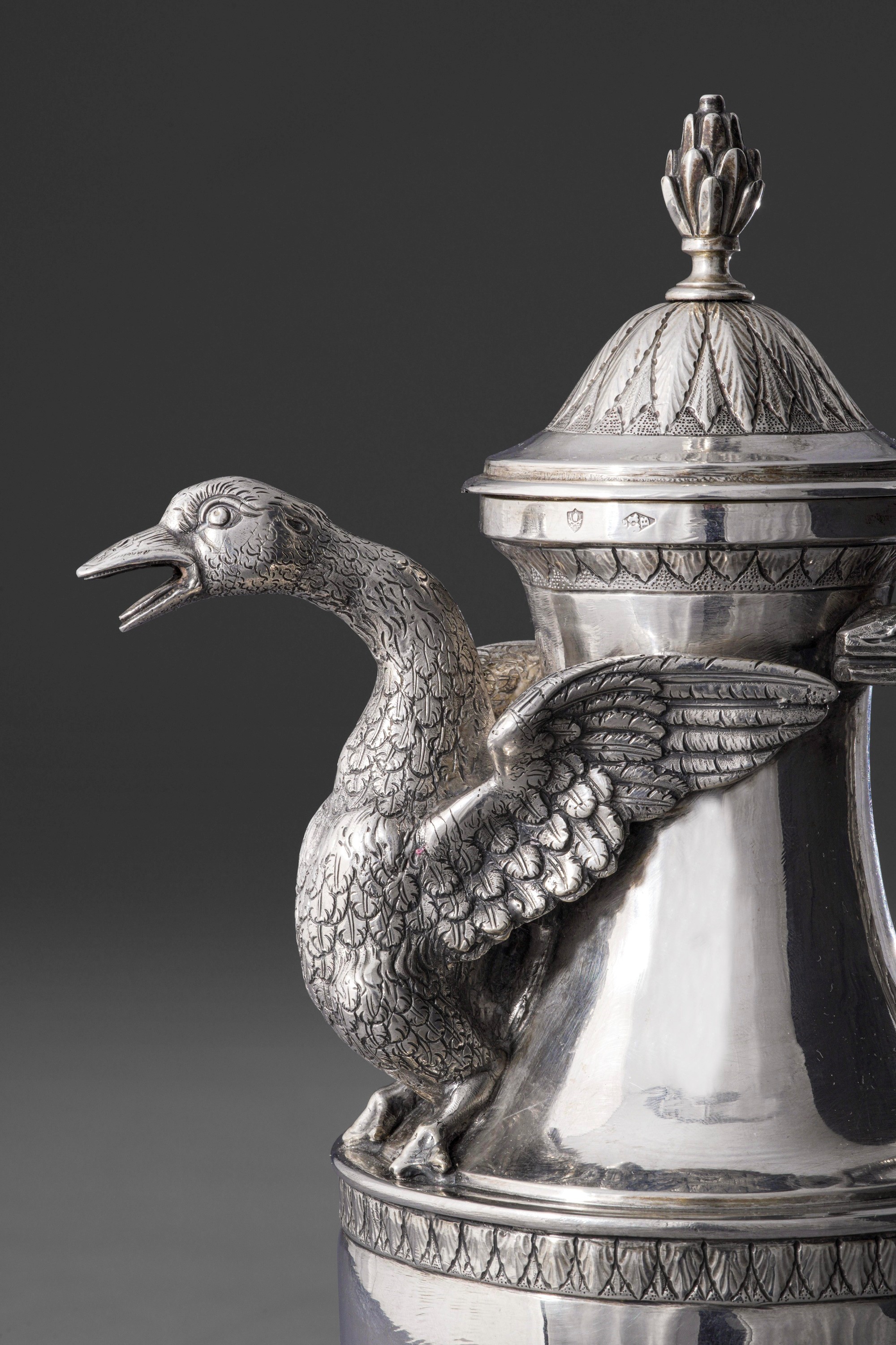 Rara caffettiera neoclassica. Roma, 1811-1822. Maestro argentiere Giovacchino Belli (1787-1822)