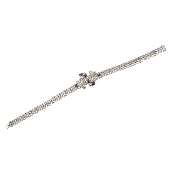Bracciale con zaffiri e diamanti