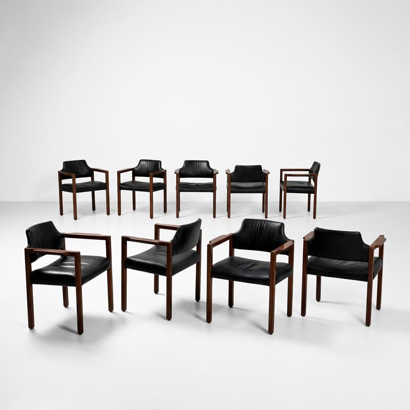 Umberto Brandigi : Nove poltrone mod. Jollina  - Asta Design Lab - Cambi Casa d'Aste