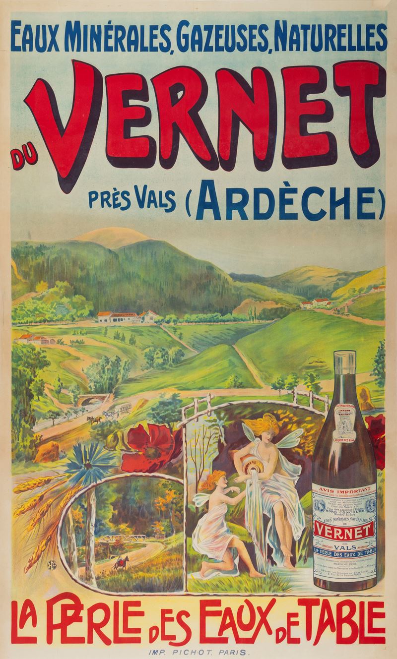 Anonimo : Acqua Vernet  - Auction Vintage Posters and Collectibles - Cambi Casa d'Aste