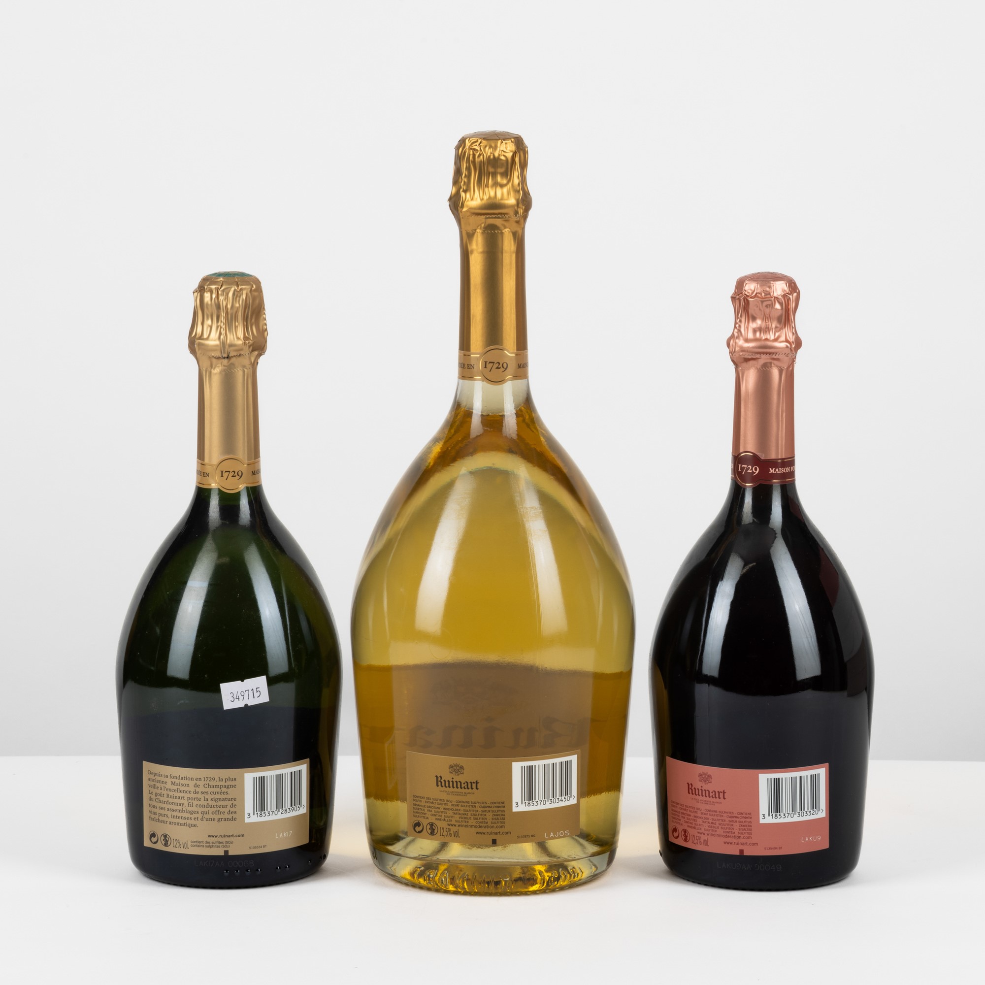 Ruinart, Selezione di Champagne (Brut, Rosé, Blanc De Blancs)