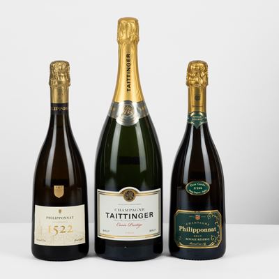 Philipponnat & Taittinger, Selezione di Champagne con etichette vintage