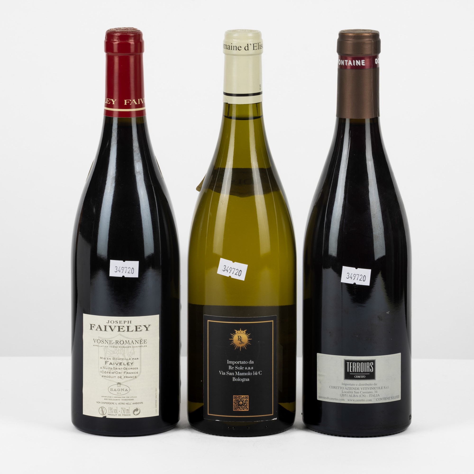 Selezione di Vini Francesi, assortimento di 3 bottiglie con annate 2014-2019