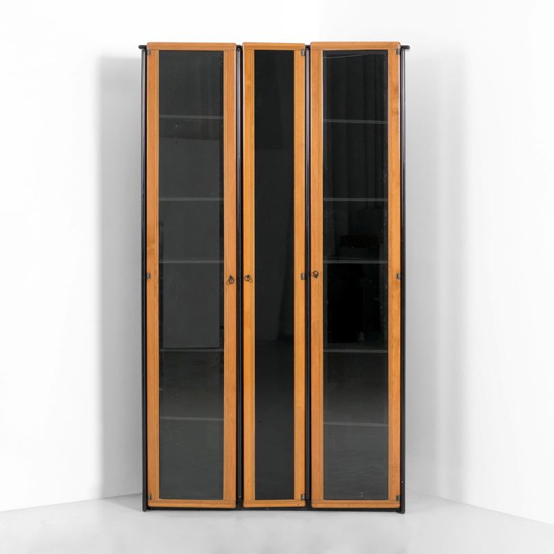 Afra e Tobia Scarpa : Vetrina angoliera della serie Artona  - Asta Design Lab - Cambi Casa d'Aste