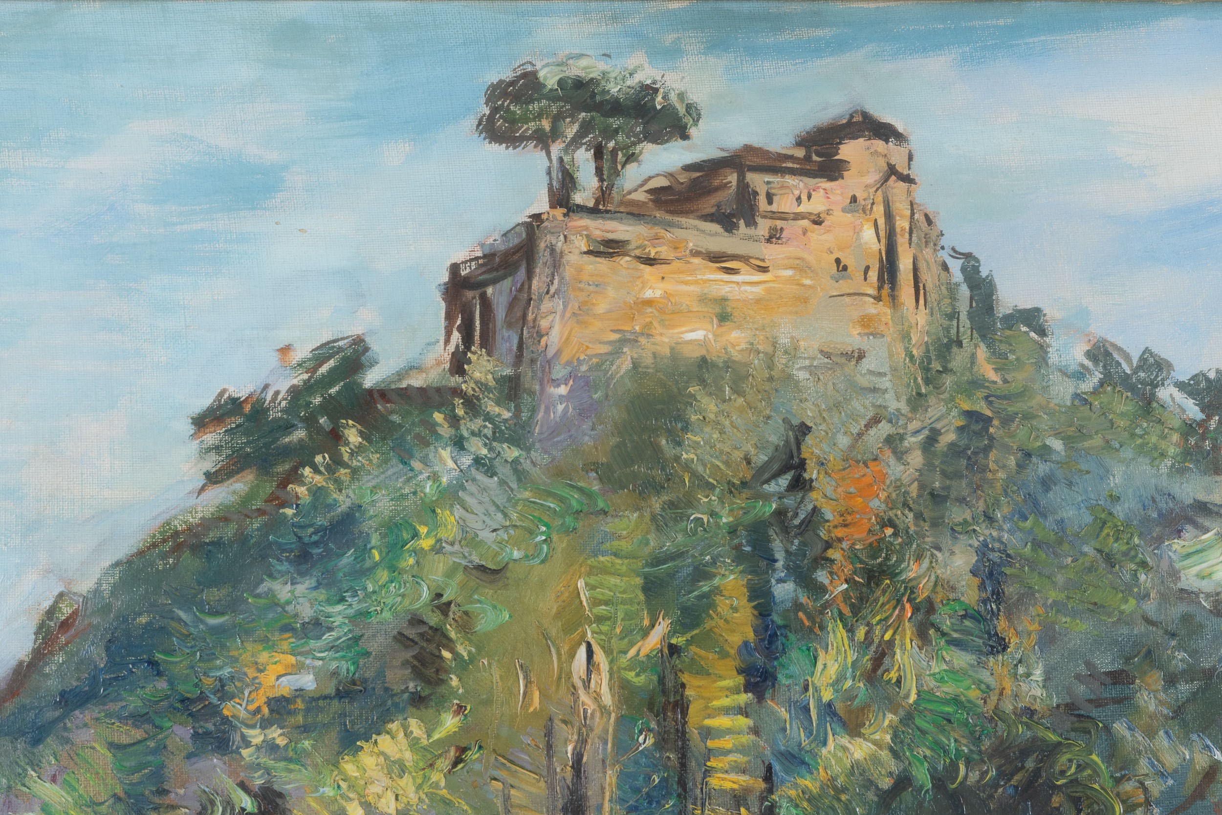Michele Cascella - Baia di Portofino, olio su tela