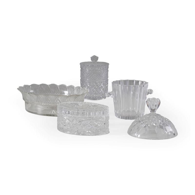 Lotto di oggetti in vetro. XX secolo  - Auction Antiques - Cambi Casa d'Aste