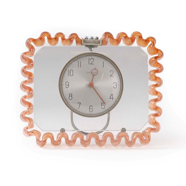 Orologio da tavolo, Italia (Venini?) anni'30