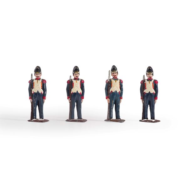 Lotto composto da 4 soldatini napoleonici in piombo