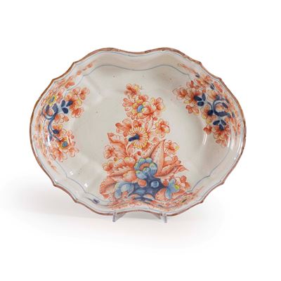 Vasca, Milano, Manifattura di Giuseppe Maria Clerici, 1770-1788, maiolica