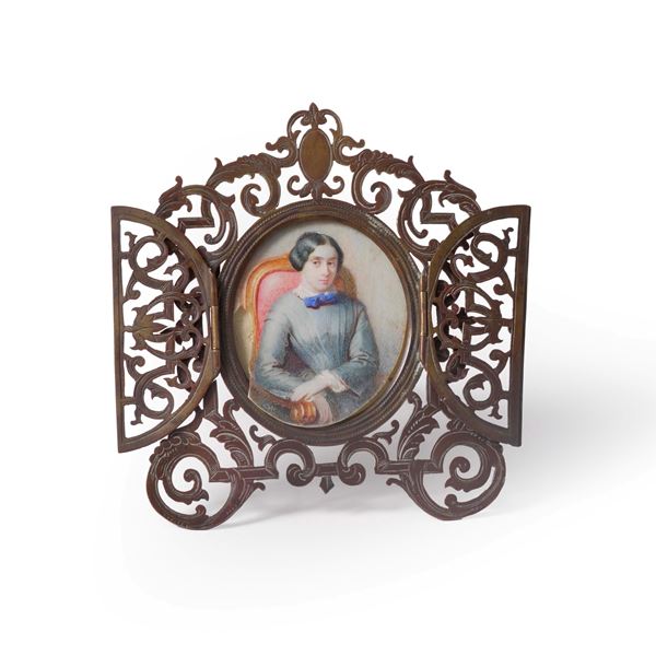 Miniatura in cornice traforata. XIX-XX secolo