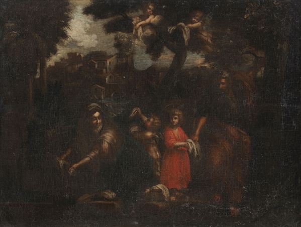 Scuola romana del XVIII secolo Sacra Famiglia