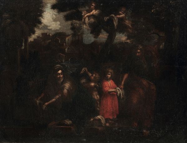 Scuola romana del XVIII secolo Sacra Famiglia