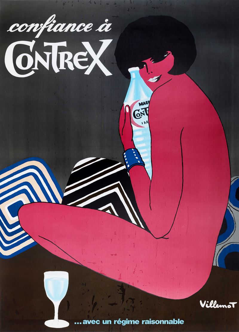 Bernard Villemot : Confiance à Contrex  - Auction Vintage Posters and Collectibles - Cambi Casa d'Aste