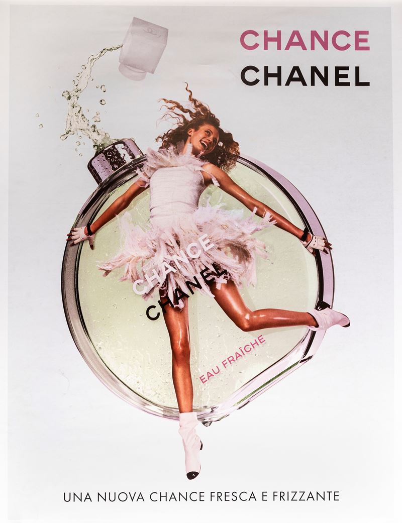 Jean Paul Goude : Chance Chanel profumo  - Asta Manifesti e Collectibles - Cambi Casa d'Aste