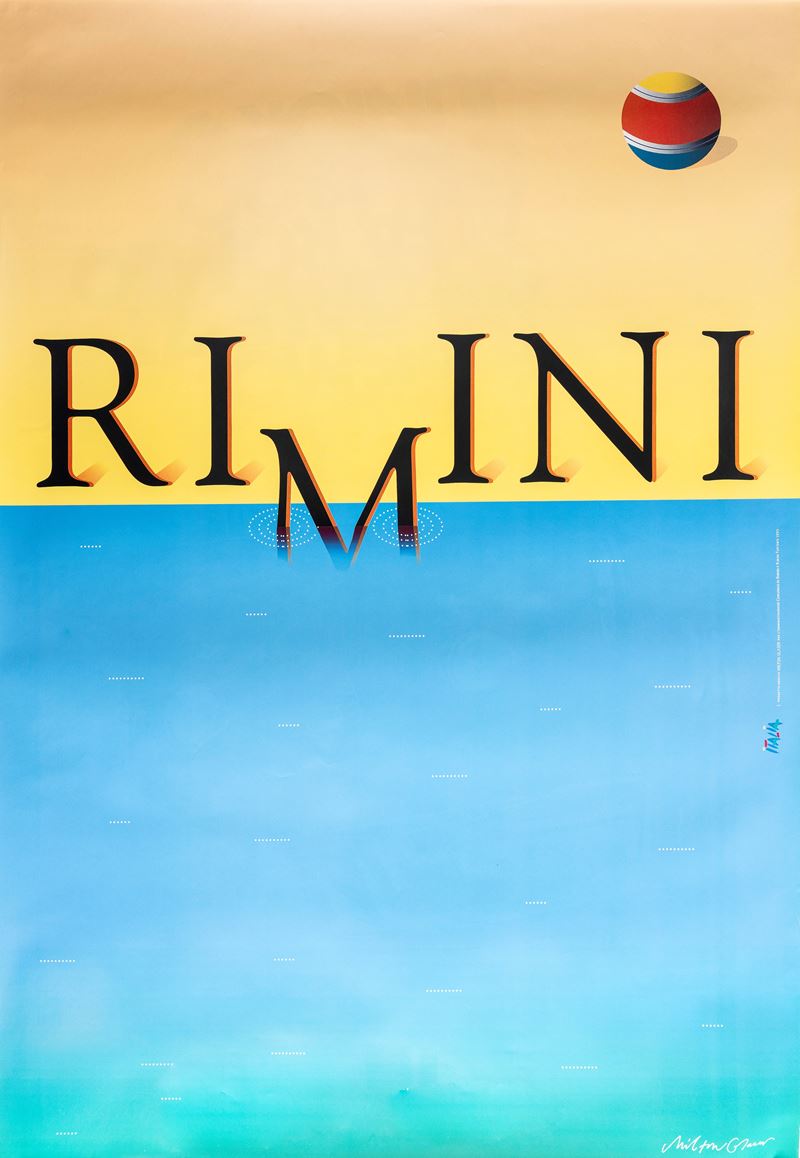 Milton Glaser : Rimini  - Auction Vintage Posters and Collectibles - Cambi Casa d'Aste