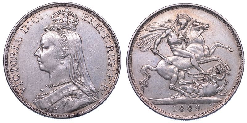 REGNO UNITO. VICTORIA, 1837-1901. Crown 1889.  - Asta Numismatica Light - Cambi Casa d'Aste
