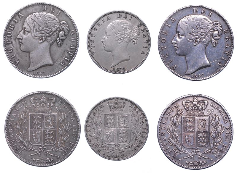 REGNO UNITO. VICTORIA, 1837-1901. Lotto di tre monete.  - Auction Light Numismatics - Cambi Casa d'Aste