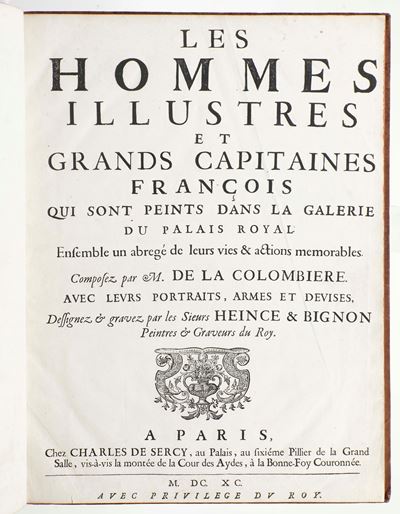 De Vulson de la Colombiere, Les Hommes Illustres et Grand Capitaines Francais, 1690
