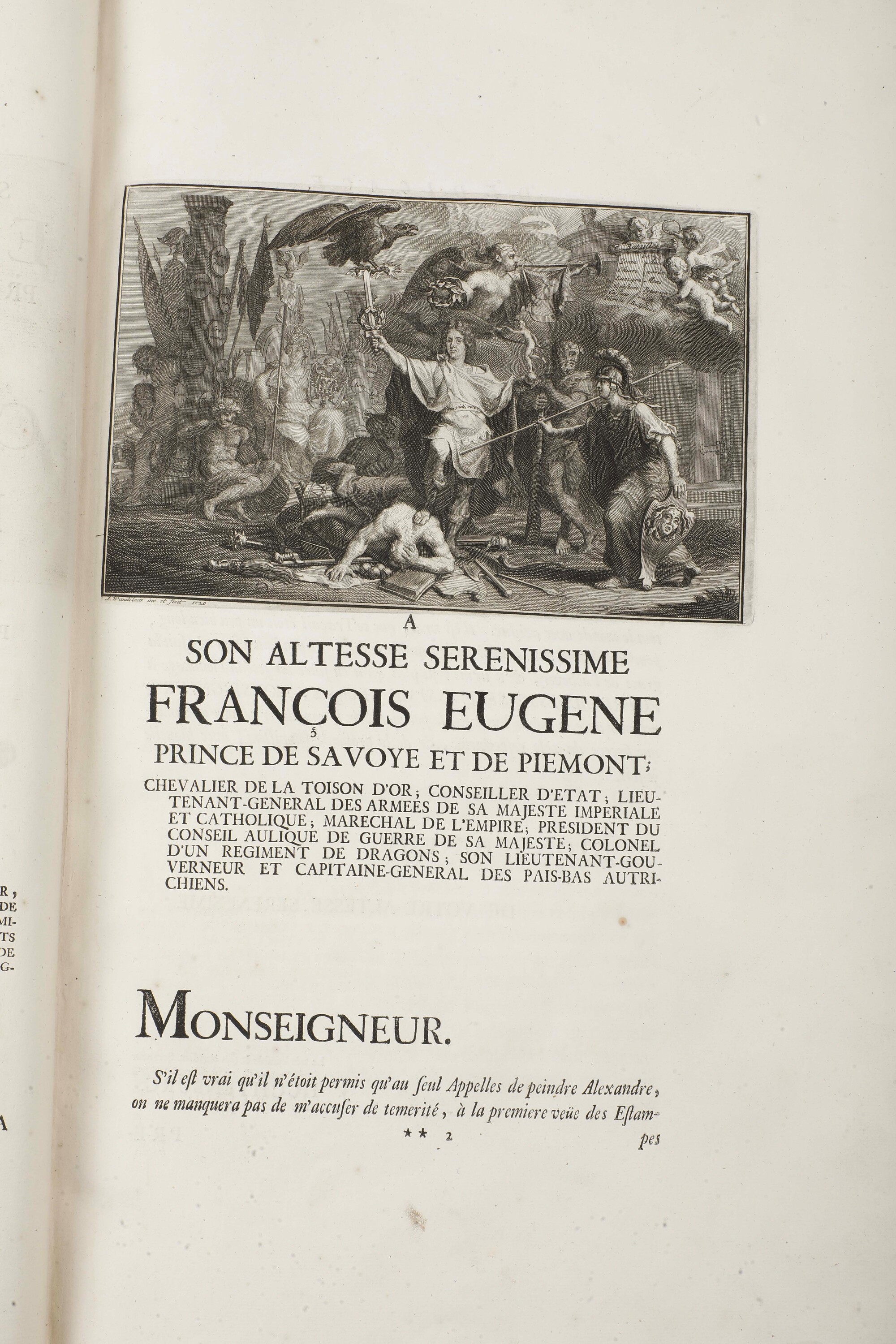 Dumont, Batailles Gagnées par le Serenissime Prince Fr. Eugene de Savoye, 1720