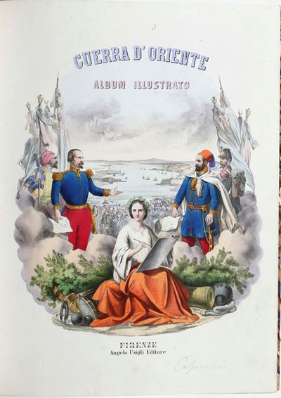 Album illustrato 'Guerra d'Oriente', Angelo Usigli Editore, Firenze, 1856-1860