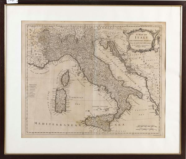 Seale, Richard William (1703-1762) A Map of Italy with its Kingsdom, States &c...
