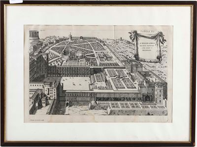 Alessandro Specchi, Ichonographia Palatii Vaiticani sub Sixto V, incisione calcografica