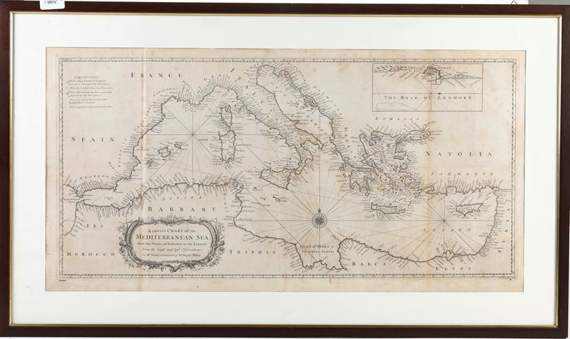 Seale, Richard William (1703-1762) A Correct Chart of the Mediterranean Sea..  - Asta Stampe Antiche e Moderne - Cambi Casa d'Aste