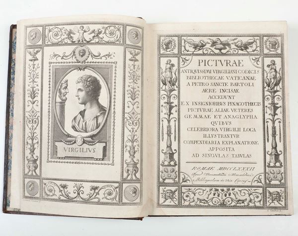 Bartoli, Pietro Santi (1635 ca.-1700) Picturae antiquissime Virgiliani Codicis Bibliothecae Vaticanae..  [..]