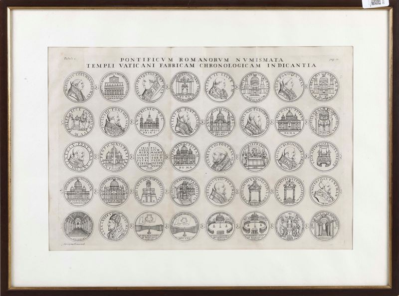 Frezza, Hieronymus (1659-1730) Pontificium Romanorum Numismata..  - Asta Stampe Antiche e Moderne - Cambi Casa d'Aste