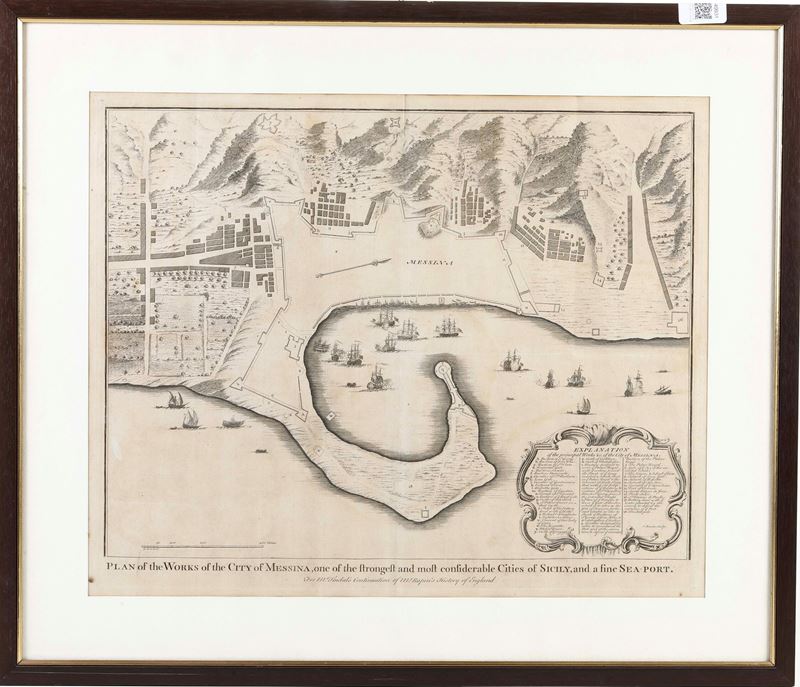 Basire, Isaac (1704-1768) Plan of the works of the city of Messina..  - Asta Stampe Antiche e Moderne - Cambi Casa d'Aste