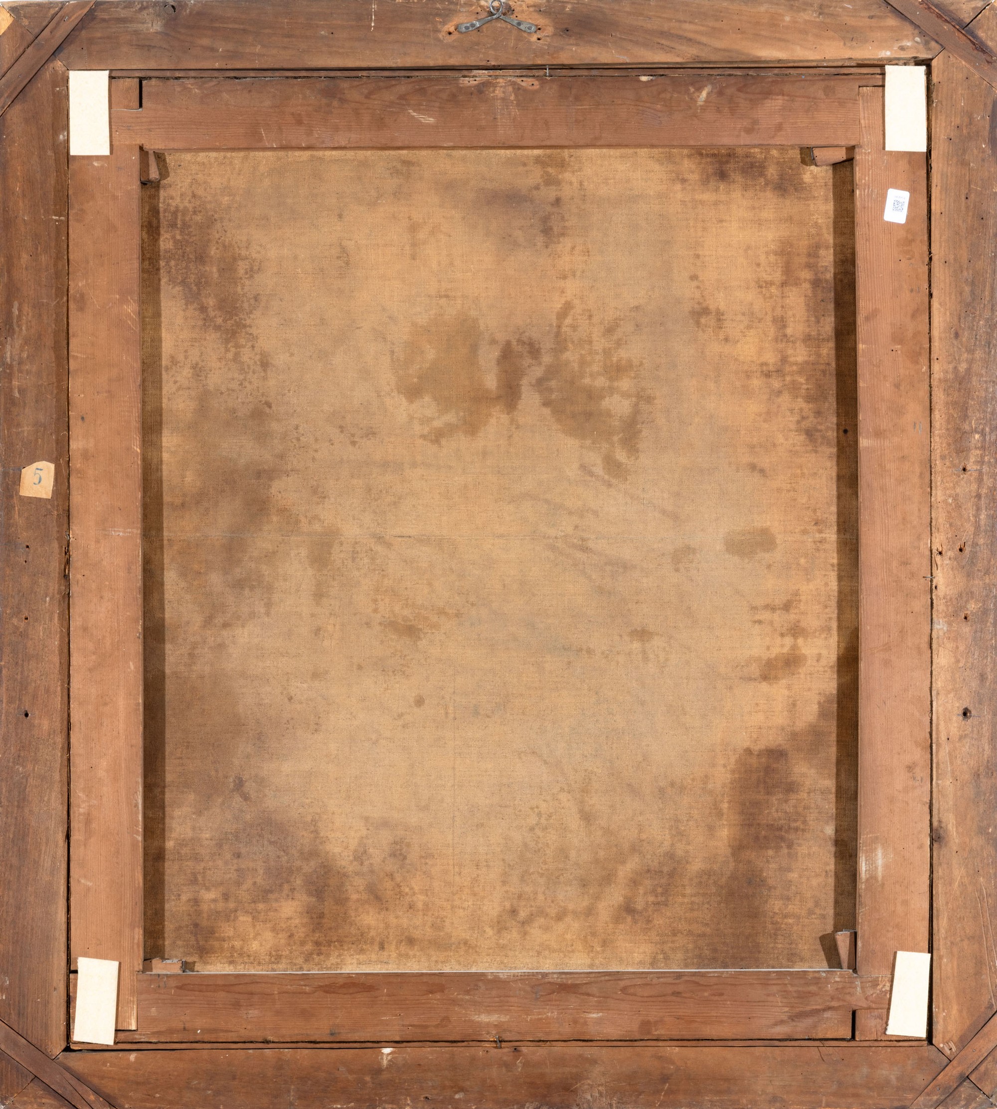 Scuola del XVII secolo, Fanciulla con piatto di frutti, olio su tela