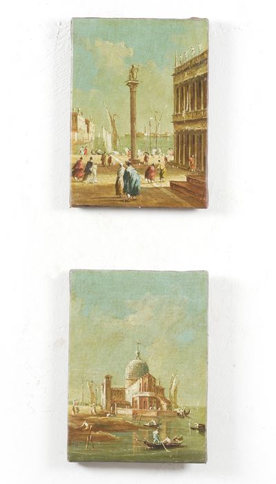 Vedute di Venezia, olio su tela