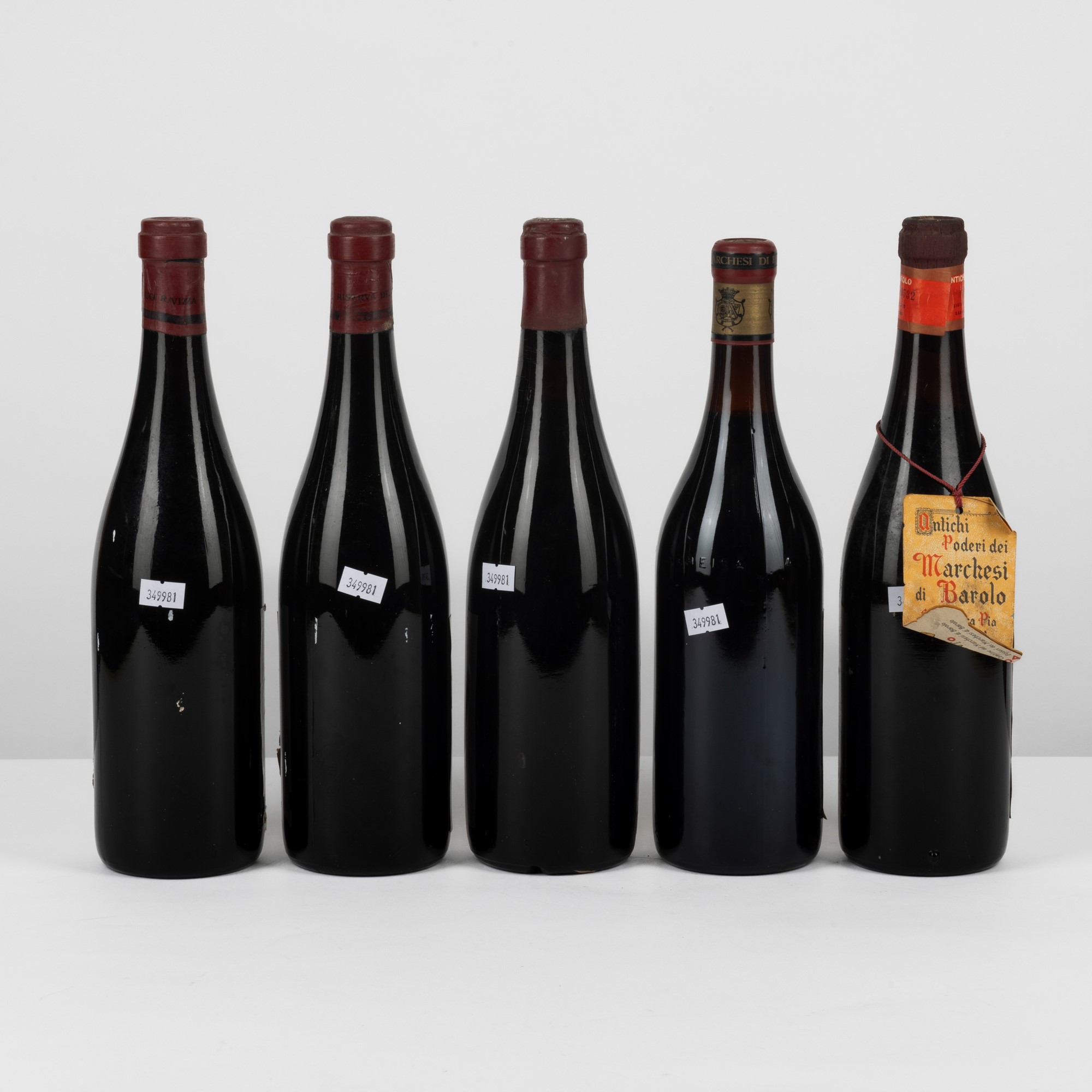 Selezione di Vini: Barolo, Gattinara, Nebbiolo - Anni 1965-1971