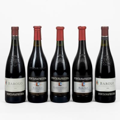 Barolo e Barbaresco, Fontanafredda – Selezione di bottiglie, 1996-2004
