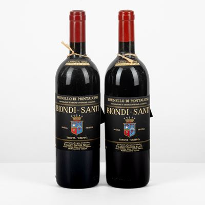 Brunello di Montalcino, Biondi Santi - Due bottiglie (2004, 2005) in formato 75cl