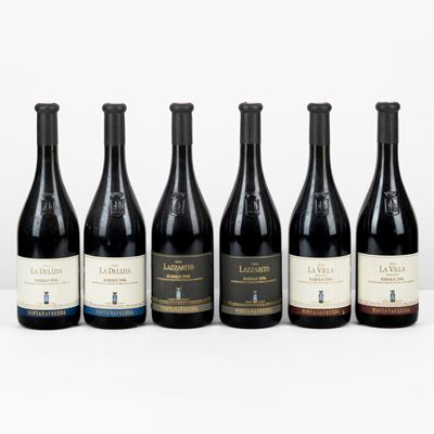Barolo, Fontanafredda, assortimento di 6 bottiglie, diverse annate
