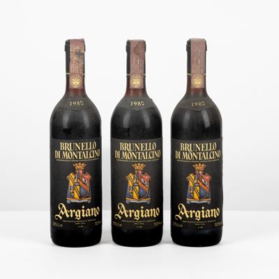 Argiano, Brunello di Montalcino 1980, 75 cl, confezione da 3 bottiglie
