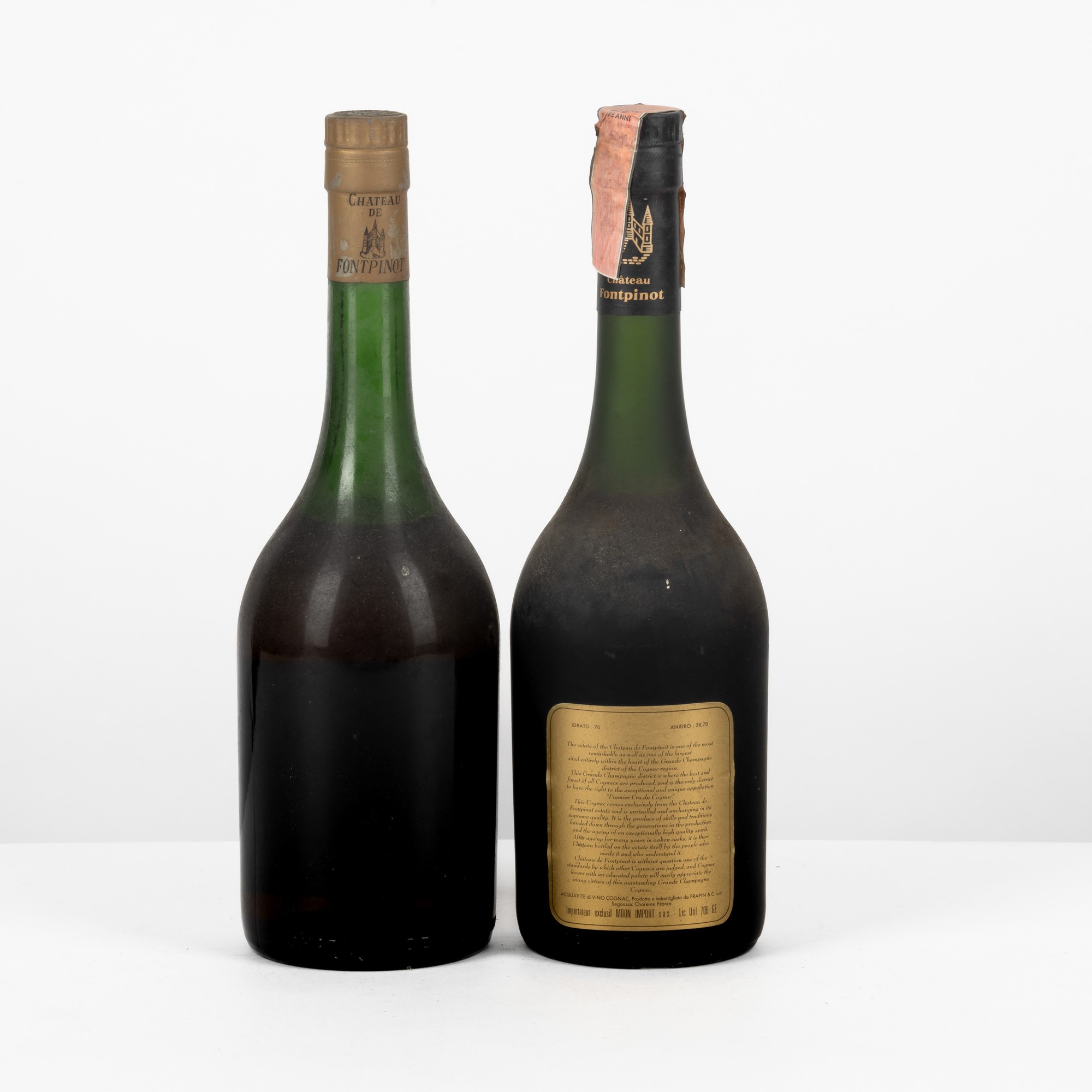 Chateau De Fontpinot, Cognac Grande Champagne, 73cl, 40% Vol e Reserve, 70cl, 41% Vol