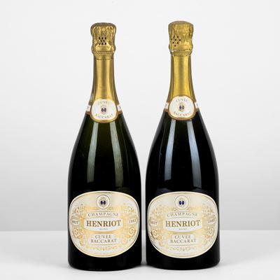 Henriot, Champagne Cuvee Baccarat, 1983 & 1985, 2 bottiglie da 75cl