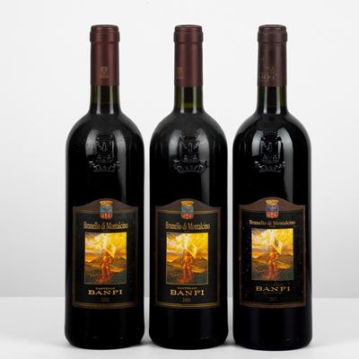Banfi, Brunello Di Montalcino (2001, 2002, 2007), 3 bottiglie da 75 cl