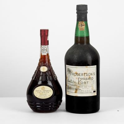 Selezione di Porto Vintage, Robertson's Pyramid 150cl e Royal Oporto 1977
