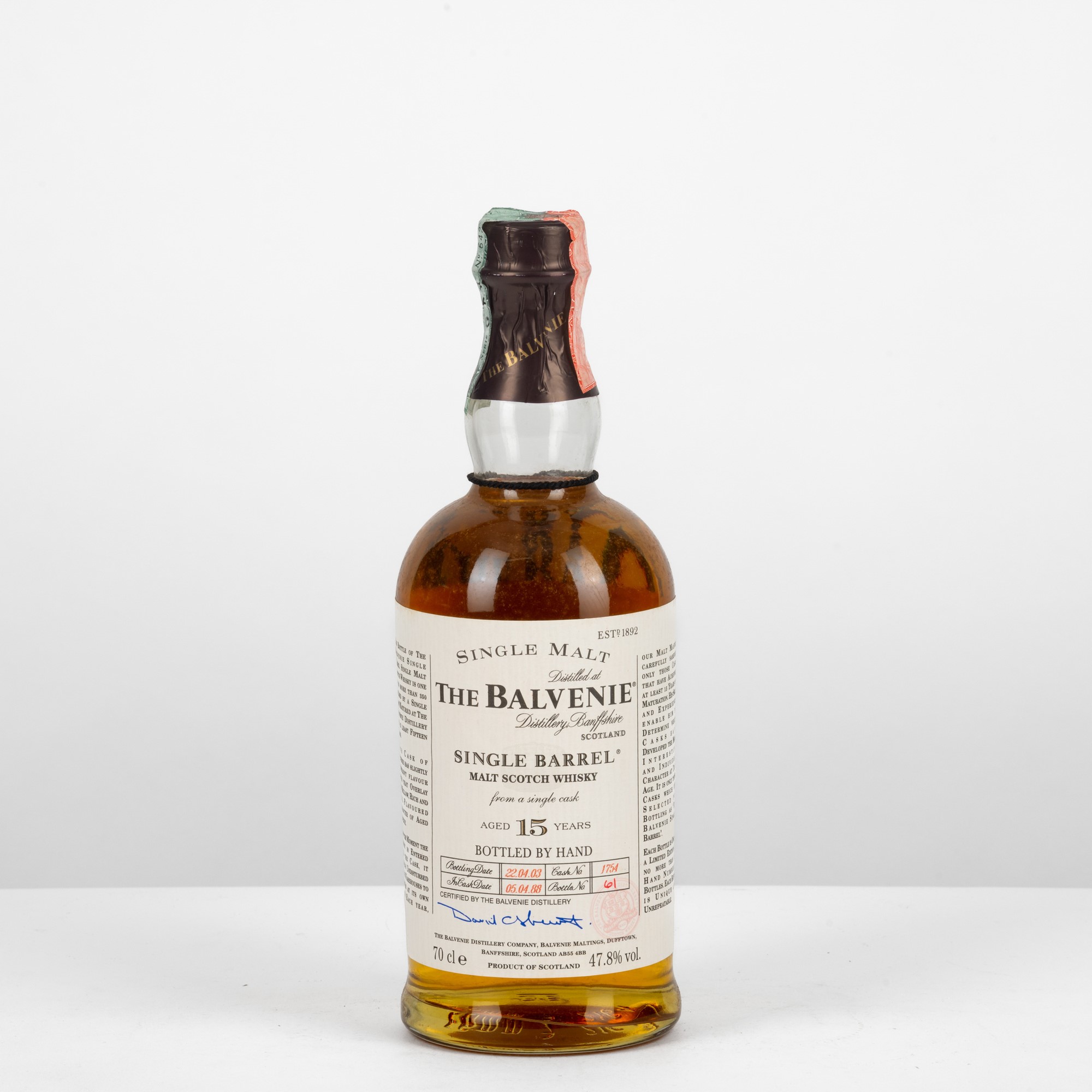 The Balvenie, Malt Scotch Whisky 1988, 47.8% Vol., 70cl