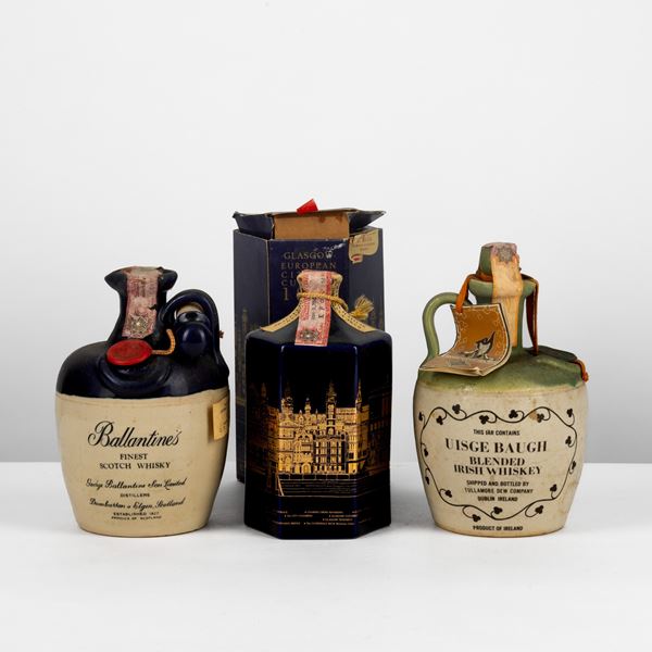 Ballantines, Tullamore Dew, Glasgow European 1990, Scotch Whisky & Irish Whiskey