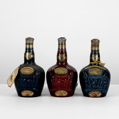 Chivas Regal, Royal Salute 21 Years, Scotch Whisky, 3 bottiglie