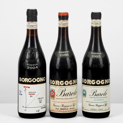 Giacomo Borgogno, Barolo Riserva 1993, 2004 e 1986